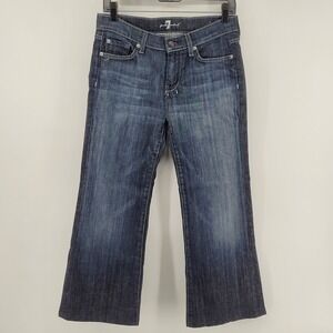 [READ]‎ 7 For All Mankind Dojo Jeans Womens 28 Blue Wide Leg Flare Seven